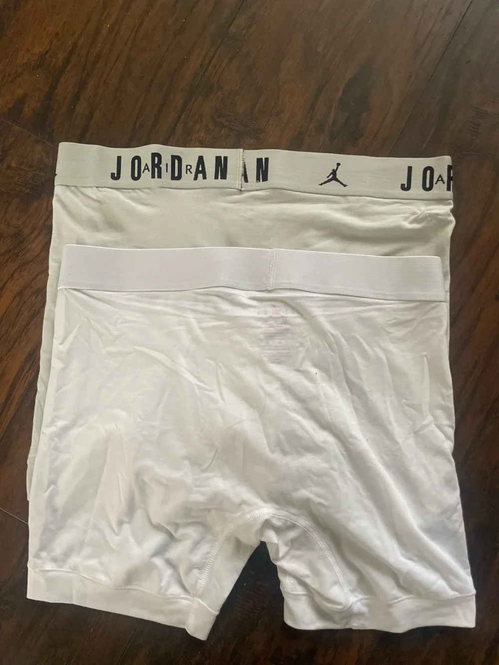 Jordan White Men’s Boxer Briefs with Logo Waistband - 2 unused was a pack of 6